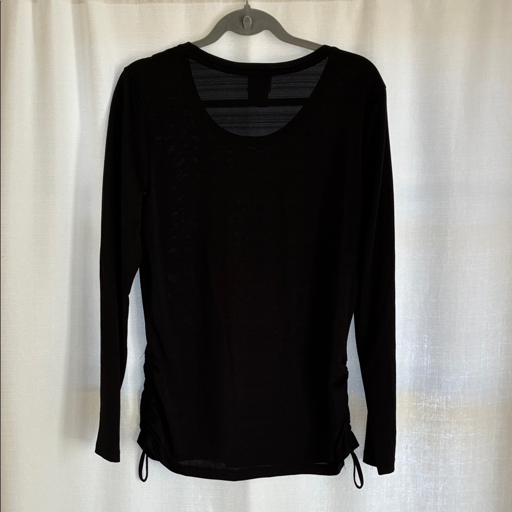 Danskin Now Black Long Sleeve Women's Top Size Large - Picture 4 of 4